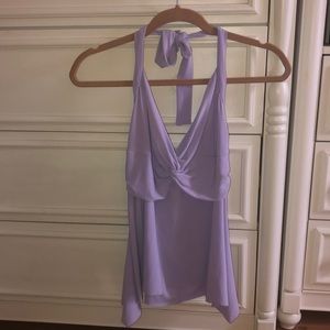 Flowy open back shirt